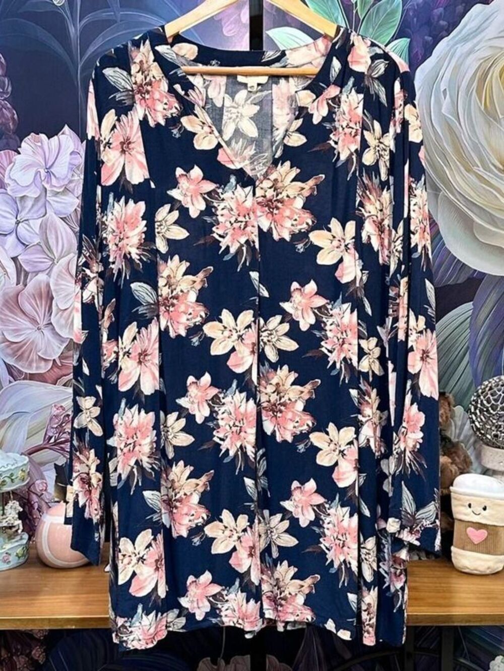 perch by BLU PEPPER 3X Floral Blouse Romantic Boho Cottagecore Feminine Top